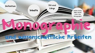 Monographie  Definition amp Beispiele [upl. by Onileba]