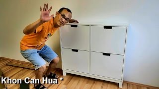 How to assemble Ikea Stall shoe cabinet with 4 compartments [upl. by Anastice]