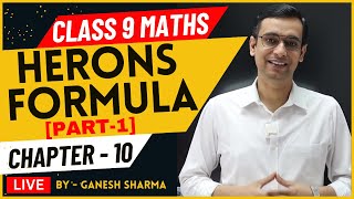 Herons Formula Class 9 Maths I Herons Formula Class 9 One Shot by gs classes [upl. by Harihs]