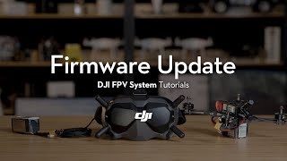 DJI FPV System  How to Update the Firmware [upl. by Nawed]