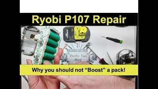 Ryobi P107 Battery Repair [upl. by Elyagiba242]