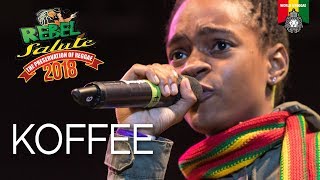 KOFFEE Introduced by Cocoa Tea at Rebel Salute 2018 [upl. by Ocsirf]