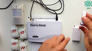 Wireless GSM Alarm Systems Security PART 2 SETTING [upl. by Letnuhs]