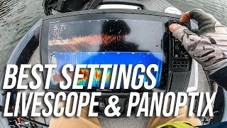 BEST Garmin Panoptix and LiveScope Setup and Settings [upl. by Angy]