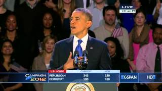 President Obama 2012 Victory Speech CSPAN [upl. by Oberheim]