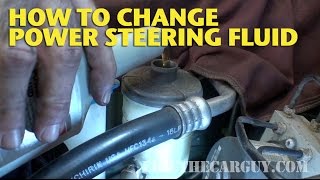 How To Change Power Steering Fluid EricTheCarGuy [upl. by Yrroc630]