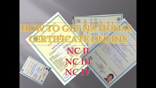 TESDA NC 2 NC 3 NC 4 FOR FREE  HOW TO GET TESDA NATIONAL CERTIFICATE ONLINE [upl. by Otxis]