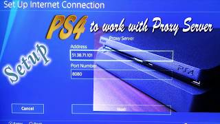 How to setup PS4 to work with proxy server [upl. by Halyak]