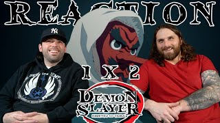 Demon Slayer Episode 2 REACTION 1x2 quotTrainer Sakonji Urokodakiquot [upl. by Gabor]