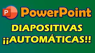 ➤ Como hago que las diapositivas se pasen solas en PowerPoint ¡En Automático 2025 [upl. by Iat658]