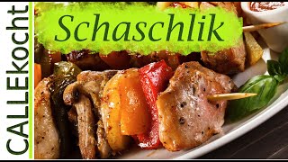 Saftiges Schaschlik selber machen  Omas Rezept wie vom Jahrmarkt [upl. by Ainivad145]