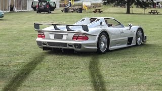 Mercedes CLK GTR Rally Stage and CRAZY Powerslides [upl. by Cornall586]