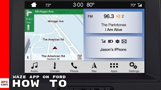 Waze App on Ford Sync 3  How To [upl. by Arataj941]