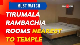 Tirumala Rambagicha Guest House Rooms  Booking  Cost  Location  Online [upl. by Neneek]