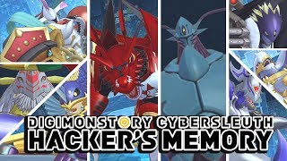 Digimon Story  Cyber Sleuth Hackers Memory All UltraMega Digimon Special Attacks amp Victory Poses [upl. by Bevers926]