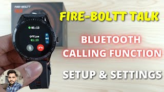 FireBoltt Talk Smartwatch Bluetooth Calling Setup amp Settings [upl. by Aihsekin]