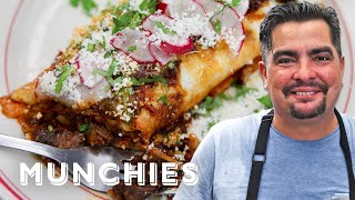 How To Make Chile Colorado Burritos with Aaron Sanchez [upl. by Htiekram]