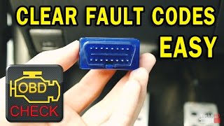 How to easy ReadClear car Fault Codes ELM327 OBD II [upl. by Etnovahs]