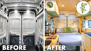 FULL DIY VAN BUILD from Start to Finish  Our Epic Van Life Conversion [upl. by Nivad663]