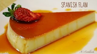 Spanish Flan Caramel Pudding  Easy homemade recipe [upl. by Castle]