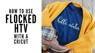 How to Use Flocked HTV with a Cricut [upl. by Berriman]