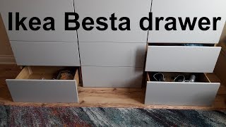 Ikea Besta drawer assembly amp installation [upl. by Plank]