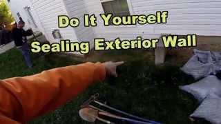 How To Waterproof Your Exterior Foundation Wall DIY for Homeowners [upl. by Burrus]