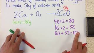 Calculating masses in reactions  p27 Chem [upl. by Orelee]