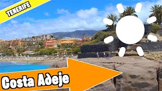 Costa Adeje Tenerife Spain Tour of beach and resort [upl. by Piane]