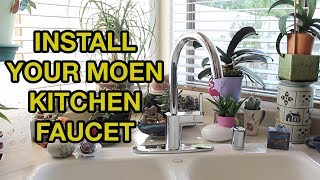 Moen Kitchen Faucet Installation [upl. by Eciened]