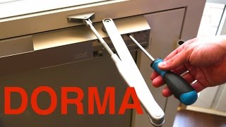 Türschließer DORMA einstellen Anleitung I MrHandwerk [upl. by Eriam]