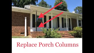 Replace Porch Columns Porch Posts  Porch Columns  Use Post Jack DIY  How To Remove And Replace [upl. by Dustman]