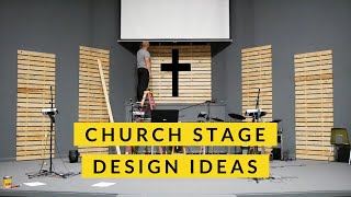 Church Stage Design Ideas On a budget [upl. by Adlei781]