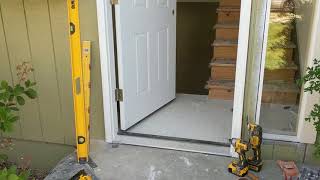 Jeld Wen Front Door Installation  Really crappy products and craftsmanship PART 1 [upl. by Eirehs]