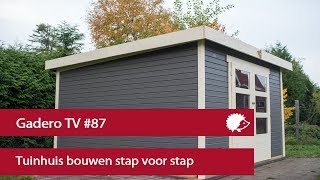 87 Tuinhuis bouwen stap voor stap [upl. by Gitt279]