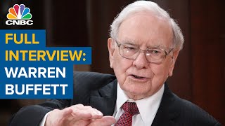 Watch CNBCs full interview with Berkshire Hathaway CEO Warren Buffett [upl. by Hannus]