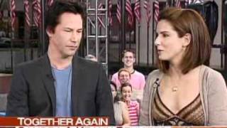 Today Show Sandra Bullock and Keanu Reeves 20060615 [upl. by Nirred]