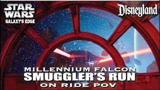 Smuggler’s Run Millennium Falcon POV Full Ride Through in High Definition  Galaxy’s Edge Disneyland [upl. by Nesila966]