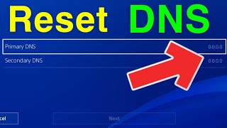 PS4 HOW TO RESET DNS SETTINGS NEW [upl. by Butterfield]