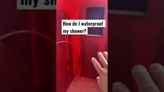 Quick tip on how to waterproof shower DIY [upl. by Gudrun]