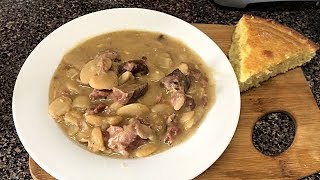 How To Make Lima Beans And NeckBones [upl. by Attecnoc]