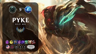 Pyke Mid vs Anivia  NA Challenger Patch 145 [upl. by Anahsal]