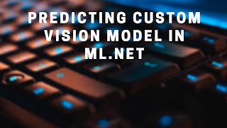 Predicting on a Custom Vision ONNX Model with MLNET [upl. by Arretnahs]