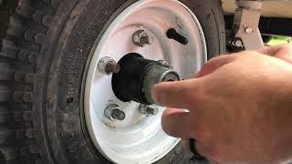 How to Grease Utility Trailer Bearings [upl. by Gibrian]