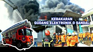 SUB FIRE  KEBAKARAN GUDANG JL MARGOMULYO PERMAI [upl. by Atilek]