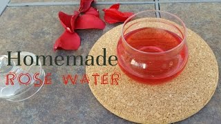 HOW TO make rose water at home Easy and simple rose water DIY [upl. by Eednim]