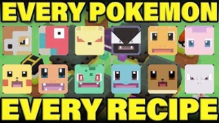 COMPLETE Pokemon Quest Recipe Guide How To Get Every Pokemon In Pokemon Quest [upl. by Sira6]