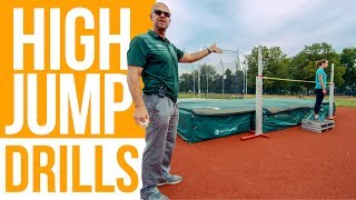 Essential High Jump Drills  BackOvers [upl. by Healion628]