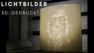 Lichtbilder  Lithophane  aus dem 3DDrucker [upl. by Asiram]