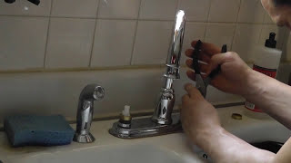 Moen High Arc Kitchen Faucet Dripping Leak Repair [upl. by Sheline823]